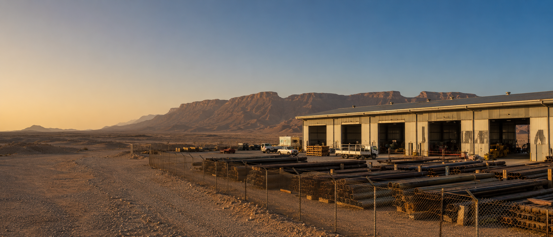 Black Gold Energy facility yard, Nizwa